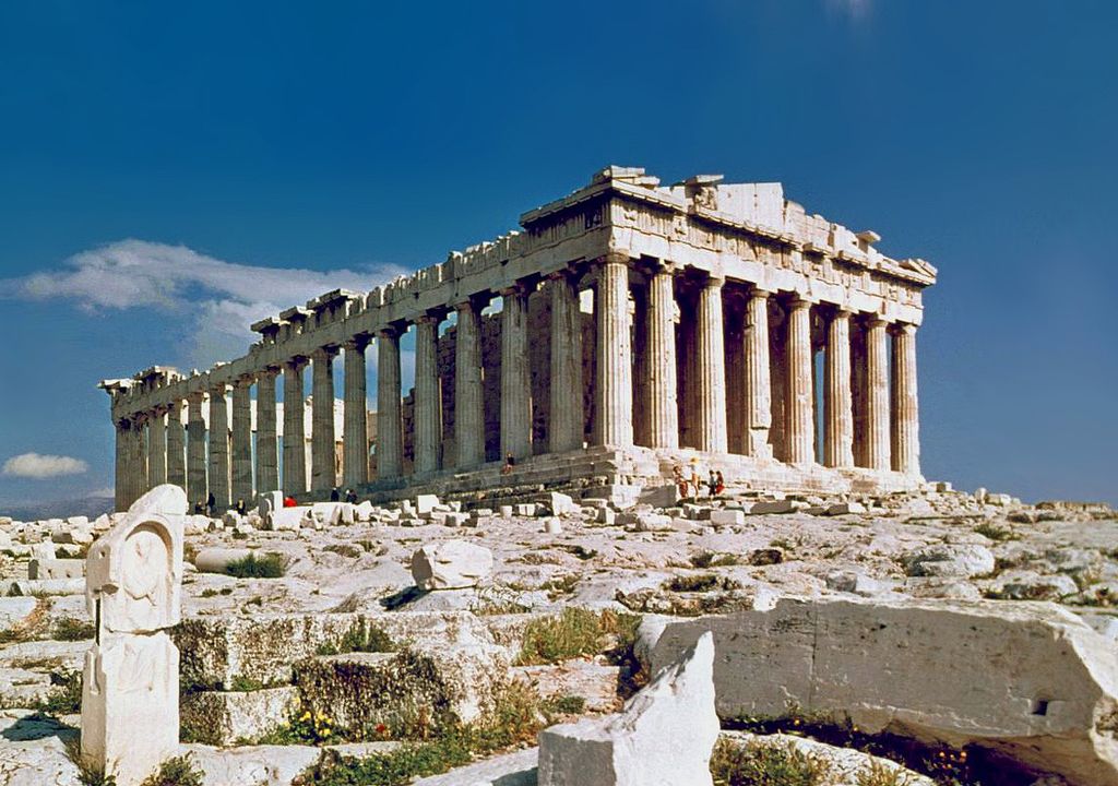 Parthenonul, august 1978, autor foto Steve Swayne, Wikipedia.
